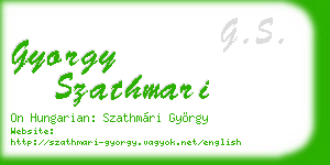 gyorgy szathmari business card