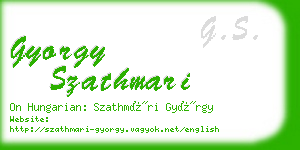 gyorgy szathmari business card